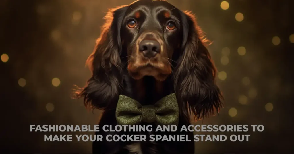 Cocker Spaniel wearing a bowtie