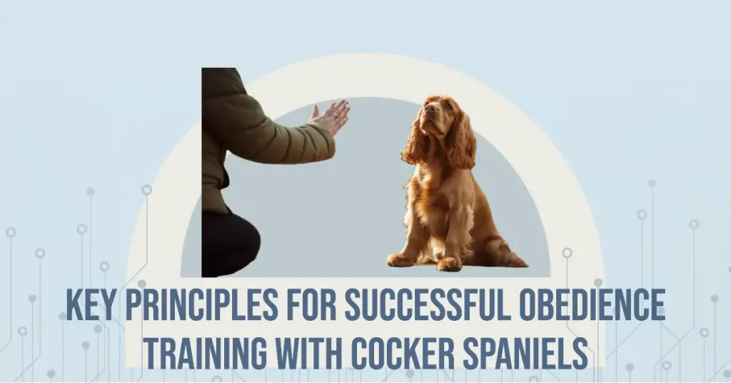 Cocker Spaniel being trained