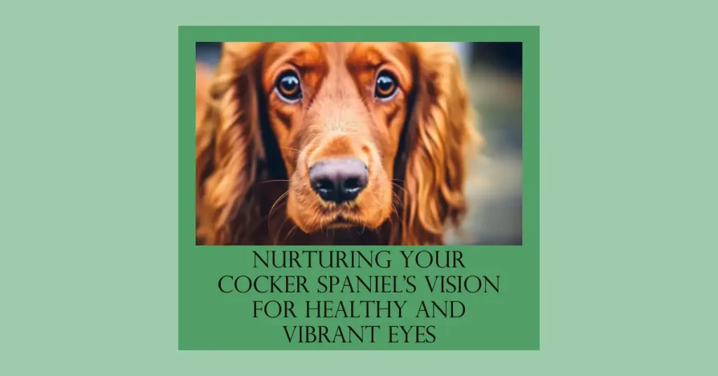 Ensuring the Best for Your Cocker Spaniel's Eyes