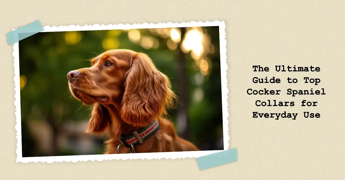 The Ultimate Guide to Top Cocker Spaniel Collars for Everyday Use