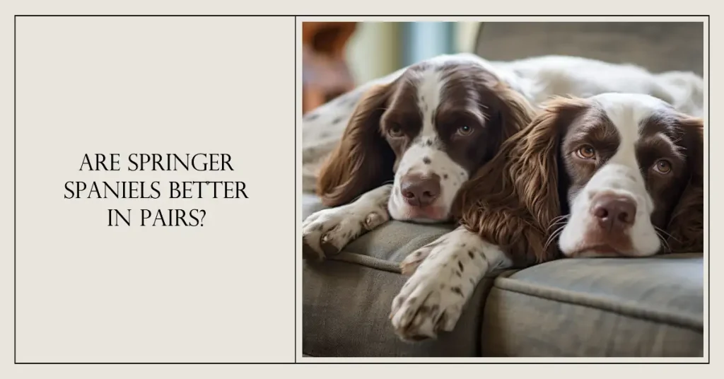 Are Springer Spaniels Better In Pairs?