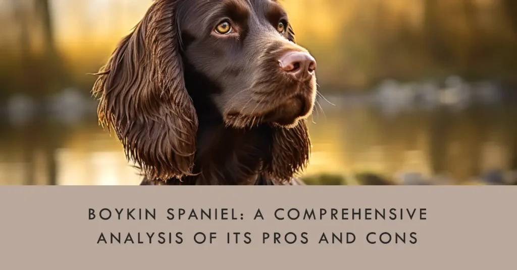 Pros and cons of Boykin Spaniel