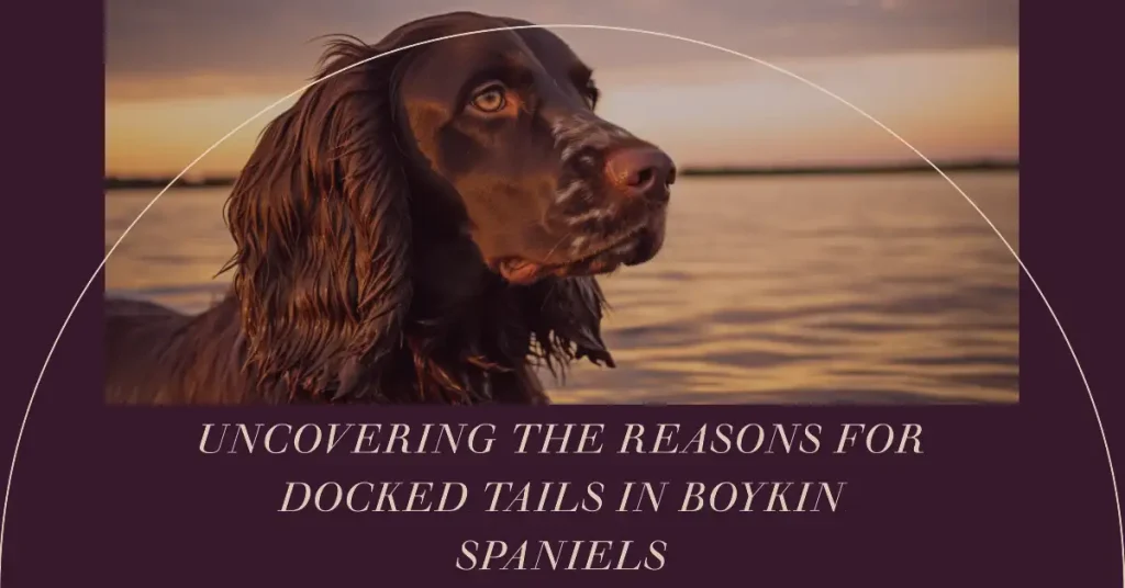 Why are Boykin Spaniels tails docked?